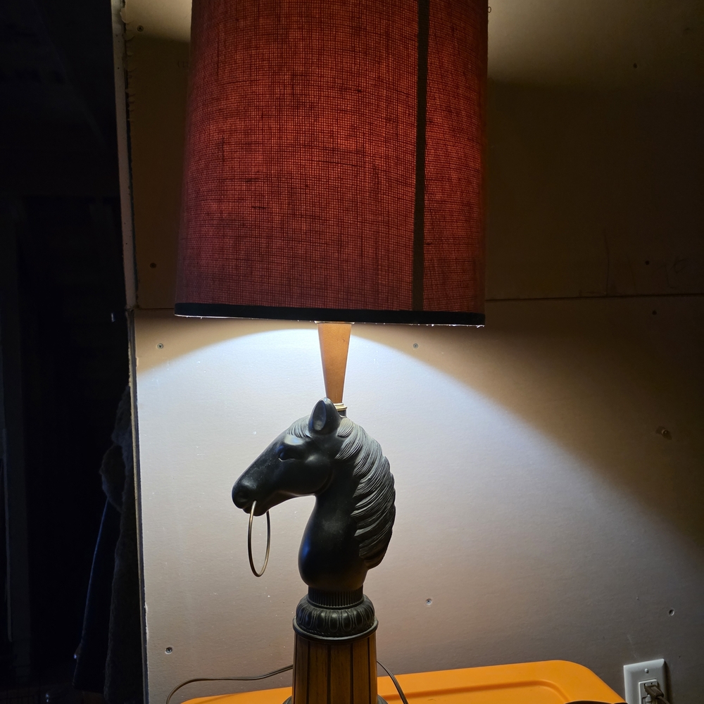 Horse Head Table Lamp